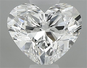 Picture of Natural Diamond 0.40 Carats, Heart with  Cut, G Color, VVS2 Clarity and Certified by GIA