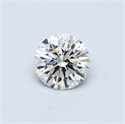 Natural Diamond 0.41 Carats, Round with Excellent Cut, F Color, VVS1 Clarity and Certified by GIA