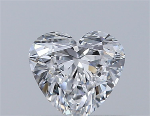 Picture of Natural Diamond 0.32 Carats, Heart with  Cut, E Color, VVS2 Clarity and Certified by GIA