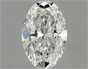 Natural Diamond 0.50 Carats, Oval with  Cut, E Color, VVS1 Clarity and Certified by GIA