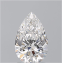 Natural Diamond 1.50 Carats, Pear with  Cut, E Color, SI1 Clarity and Certified by GIA
