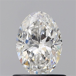 Foto Diamante Natural 0.70 quilates, Ovalado , Color F, claridad VVS2 y certificado GIA de