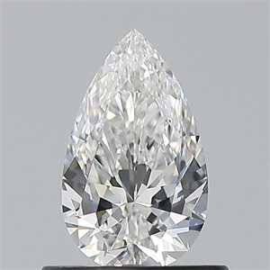 Picture of Natural Diamond 0.58 Carats, Pear with  Cut, E Color, VS1 Clarity and Certified by GIA