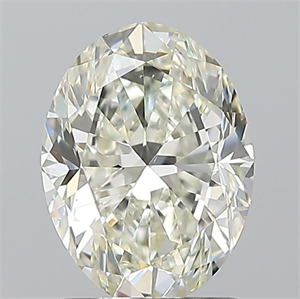 Picture of Natural Diamond 1.50 Carats, Oval with  Cut, I Color, VS1 Clarity and Certified by IGI