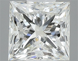 Foto Diamante Natural 0.50 quilates, Princesa , Color I, claridad SI1 y certificado GIA de