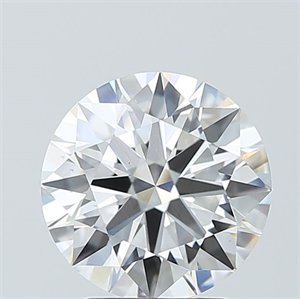 Picture of Lab Grown Diamond 3.02 Carats, Round with Excellent Cut, E Color, VS2 Clarity and Certified by IGI