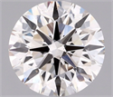 Natural Diamond 1.12 Carats, Round with Excellent Cut, H Color, VS2 Clarity and Certified by IGI