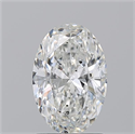 Natural Diamond 1.56 Carats, Oval with  Cut, G Color, SI2 Clarity and Certified by GIA
