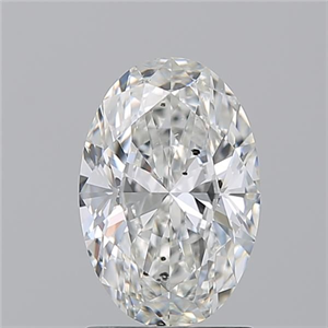 Picture of Natural Diamond 1.56 Carats, Oval with  Cut, G Color, SI2 Clarity and Certified by GIA