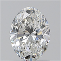 Natural Diamond 1.01 Carats, Oval with  Cut, F Color, SI1 Clarity and Certified by GIA