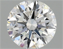 Lab Grown Diamond 1.09 Carats, Round with Excellent Cut, D Color, VVS2 Clarity and Certified by IGI
