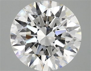 Picture of Lab Grown Diamond 3.09 Carats, Round with Excellent Cut, G Color, VVS2 Clarity and Certified by IGI