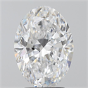 Natural Diamond 2.73 Carats, Oval with  Cut, D Color, VS2 Clarity and Certified by GIA