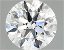 Lab Grown Diamond 1.03 Carats, Round with Excellent Cut, E Color, VVS2 Clarity and Certified by IGI