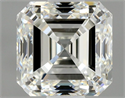 Natural Diamond 0.71 Carats, Asscher with  Cut, I Color, VS1 Clarity and Certified by GIA