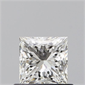 Diamante Natural 0.61 quilates, Princesa , Color H, claridad VVS1 y certificado GIA