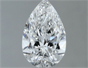 Natural Diamond 0.50 Carats, Pear with  Cut, F Color, SI1 Clarity and Certified by GIA