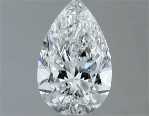 Picture of Natural Diamond 0.50 Carats, Pear with  Cut, F Color, SI1 Clarity and Certified by GIA