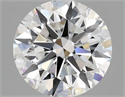 Lab Grown Diamond 2.02 Carats, Round with Ideal Cut, D Color, VS2 Clarity and Certified by IGI