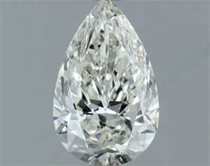 Picture of Natural Diamond 0.61 Carats, Pear with  Cut, H Color, SI1 Clarity and Certified by IGI