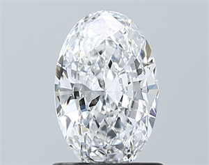 Picture of Natural Diamond 0.90 Carats, Oval with  Cut, D Color, VVS1 Clarity and Certified by GIA