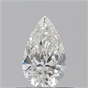 Natural Diamond 0.50 Carats, Pear with  Cut, G Color, VS1 Clarity and Certified by GIA