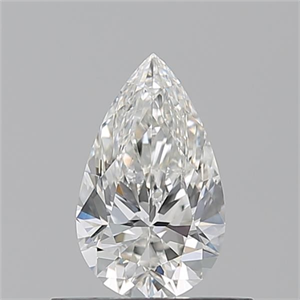 Picture of Natural Diamond 0.50 Carats, Pear with  Cut, G Color, VS1 Clarity and Certified by GIA