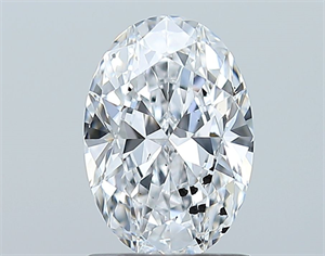 Picture of Natural Diamond 1.01 Carats, Oval with  Cut, D Color, SI2 Clarity and Certified by GIA