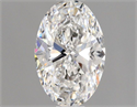 Natural Diamond 0.60 Carats, Oval with  Cut, E Color, VVS1 Clarity and Certified by GIA