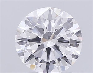 Picture of Lab Grown Diamond 2.01 Carats, Round with Excellent Cut, D Color, VVS1 Clarity and Certified by IGI