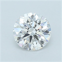 Lab Grown Diamond 1.06 Carats, Round with Ideal Cut, E Color, VVS2 Clarity and Certified by IGI