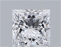 Natural Diamond 0.60 Carats, Princess with  Cut, D Color, SI1 Clarity and Certified by GIA