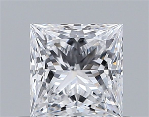 Foto Diamante Natural 0.60 quilates, Princesa , Color D, claridad SI1 y certificado GIA de