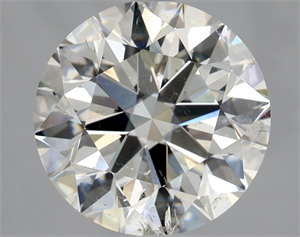Foto Diamante Natural 3.01 quilates, Redondo , Color H, claridad SI2 y certificado HRD de