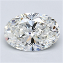 Natural Diamond 2.10 Carats, Oval with  Cut, G Color, VS1 Clarity and Certified by GIA