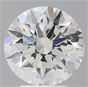 Lab Grown Diamond 4.07 Carats, Round with Ideal Cut, E Color, VVS2 Clarity and Certified by IGI