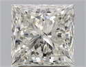 Natural Diamond 2.50 Carats, Princess with  Cut, J Color, SI2 Clarity and Certified by GIA
