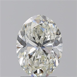 Picture of Natural Diamond 1.70 Carats, Oval with  Cut, J Color, SI1 Clarity and Certified by GIA