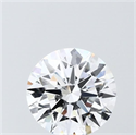 Lab Grown Diamond 1.55 Carats, Round with Ideal Cut, D Color, VVS2 Clarity and Certified by IGI