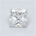 Diamante Natural 0.88 quilates, Princesa , Color F, claridad VS2 y certificado GIA