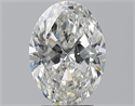 Natural Diamond 3.01 Carats, Oval with  Cut, H Color, SI2 Clarity and Certified by GIA