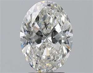 Picture of Natural Diamond 3.01 Carats, Oval with  Cut, H Color, SI2 Clarity and Certified by GIA