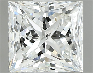 Picture of Natural Diamond 1.00 Carats, Princess with  Cut, H Color, SI2 Clarity and Certified by GIA