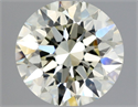 Natural Diamond 1.00 Carats, Round with Excellent Cut, N Color, VVS2 Clarity and Certified by GIA