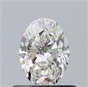 Natural Diamond 0.54 Carats, Oval with  Cut, G Color, VS1 Clarity and Certified by GIA