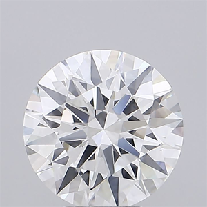 Picture of Lab Grown Diamond 5.05 Carats, Round with Ideal Cut, E Color, VVS2 Clarity and Certified by IGI