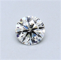 Natural Diamond 0.40 Carats, Round with Very Good Cut, J Color, SI2 Clarity and Certified by GIA