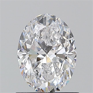 Picture of Natural Diamond 0.90 Carats, Oval with  Cut, D Color, SI2 Clarity and Certified by GIA
