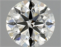 Natural Diamond 0.70 Carats, Round with Excellent Cut, J Color, VVS2 Clarity and Certified by GIA