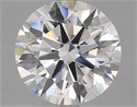 Lab Grown Diamond 3.08 Carats, Round with Excellent Cut, D Color, VVS1 Clarity and Certified by GIA